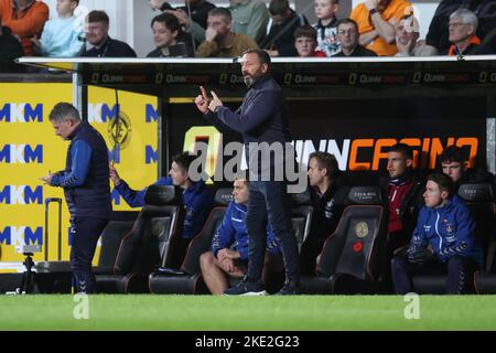 9th November 2022; Tannadice Park, Dundee,  Scotland: Scottish Premier League football, Dundee United versus Kilmarnock; Kilmarnock manager Derek McInnes Stock Photo