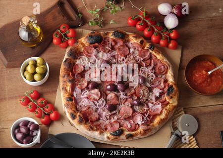 Traditional pizza Stock Photo