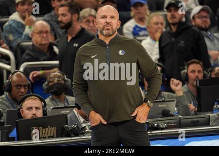 Orlando, Florida, USA, November 9, 2022, Dallas Mavericks Head Coach Jason Kidd at the Amway Center.  (Photo Credit:  Marty Jean-Louis) Stock Photo