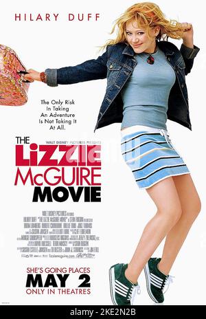 THE LIZZIE MCGUIRE MOVIE, HILARY DUFF POSTER, 2003 Stock Photo