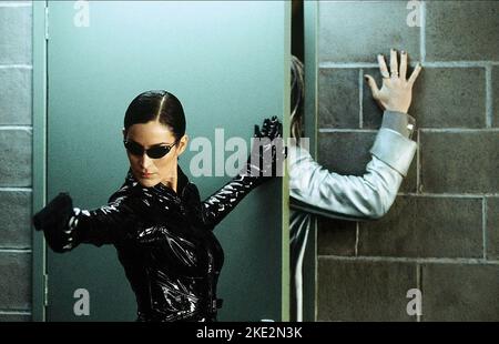 THE MATRIX RELOADED, CARRIE-ANNE MOSS, 2003 Stock Photo