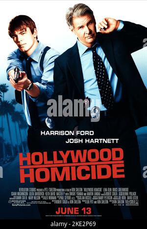 HOLLYWOOD HOMICIDE, JOSH HARTNETT, HARRISON FORD POSTER, 2003 Stock Photo