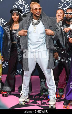 London, UK. 9 November 2022. Usher attending the opening of Flipper's Roller Boogie Palace in west London. Picture date: Wednesday November 9, 2022. Photo credit should read: Matt Crossick/Empics/Alamy Live News Stock Photo