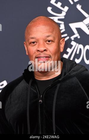 London, UK. 9 November 2022. Dr Dre attending the opening of Flipper's Roller Boogie Palace in west London. Picture date: Wednesday November 9, 2022. Photo credit should read: Matt Crossick/Empics/Alamy Live News Stock Photo