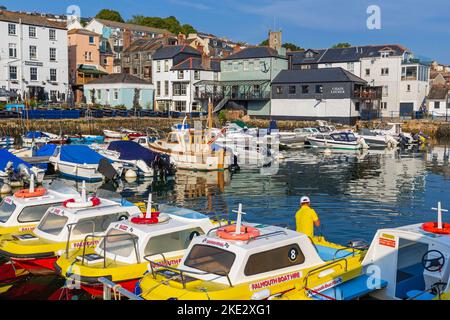 Custom House Quay, Falmouth, Cornwall, England,United Kingdom Stock Photo