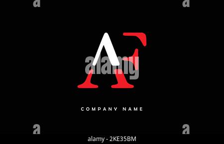 AF, FA Abstract Letters Logo Monogram Stock Vector