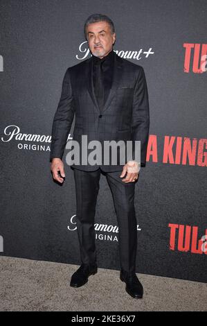 New York, USA. 09th Nov, 2022. Sylvester Stallone attends the Paramount  Tulsa King premiere at Regal Union Square, New York, NY, November 9, 2022. (Photo by Anthony Behar/Sipa USA) Credit: Sipa USA/Alamy Live News Stock Photo