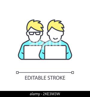 Ui design flexibility RGB color icon Stock Vector