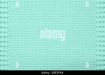 Mint fabric as background, closeup Stock Photo