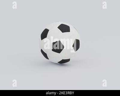 3D render - soccer ball on a white background. Stock Photo