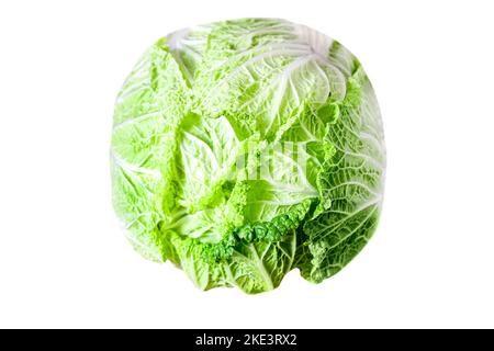 Napa cabbage or chinese cabbage isolated on white background Stock Photo