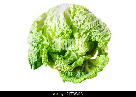 Napa cabbage or chinese cabbage isolated on white background Stock Photo