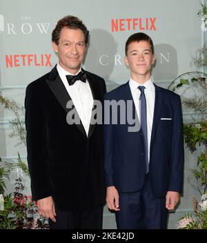 Photo Must Be Credited ©Alpha Press 078237 08/10/2022 Dominic West and Senan West  The Crown Season 5 Five Premiere In London Stock Photo