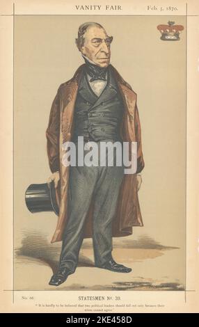 VANITY FAIR SPY CARTOON Lord Chelmsford 'It is hardly to be believed that…' 1870 Stock Photo