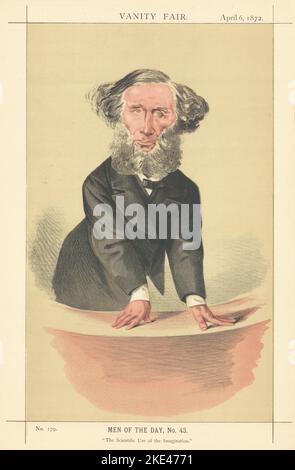VANITY FAIR SPY CARTOON John Tyndall 'Scientific Use of the Imagination' 1872 Stock Photo