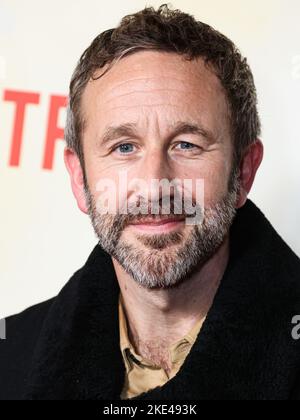 CENTURY CITY, LOS ANGELES, CALIFORNIA, USA - NOVEMBER 09: Irish actor and comedian Chris O'Dowd arrives at the Los Angeles Premiere Of Netflix's 'Slumberland' held at AMC Century City 15 at Westfield Century City on November 9, 2022 in Century City, Los Angeles, California, United States. (Photo by Xavier Collin/Image Press Agency) Stock Photo