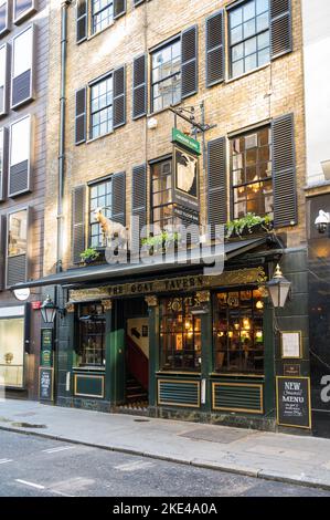 London Mayfair Stafford Street The Goat Tavern Typical English Pub With ...