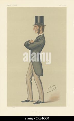 VANITY FAIR SPY CARTOON Lord Claude John Hamilton 'Bridegroom' Politics 1878 Stock Photo