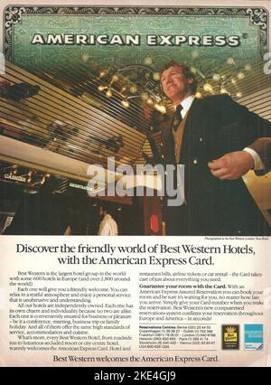 American Express card, magazine advertisement Stock Photo