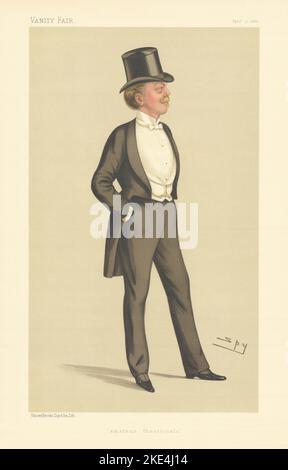 VANITY FAIR SPY CARTOON Herbert Gardner Baron Burghclere. Saffron Walden MP 1886 Stock Photo