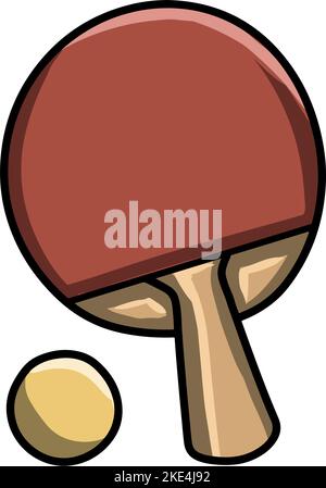 Table tennis racket icon, cartoon style Stock Vector Image & Art - Alamy