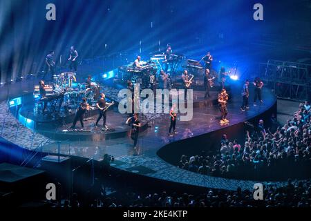 Justin Timberlake in concert in Het Gelredome -Man of the woods tour. Netherlands -Arnhem vvbvanbree fotografie Stock Photo