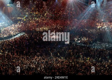 Justin Timberlake in concert in Het Gelredome -Man of the woods tour. Netherlands -Arnhem vvbvanbree fotografie Stock Photo