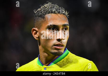 RAPHINHA of Brazil during the International Friendly football match between Brazil and Ghana on September 23, 2022 at Oceane Stadium in Le Havre, France - Photo Matthieu Mirville / DPPI Stock Photo