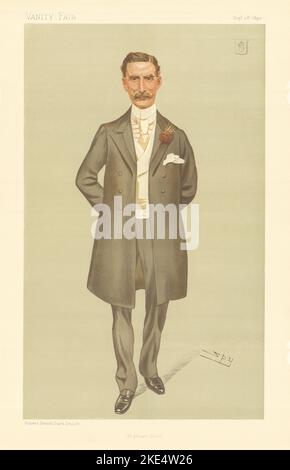 VANITY FAIR SPY CARTOON Sir Herbert Maxwell 'Wigtownshire'. Politics 1893 Stock Photo