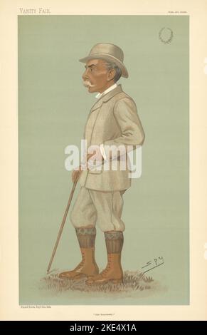 VANITY FAIR SPY CARTOON Alfred Austin 'the Laureate'. Poet Laureate 1896 print Stock Photo