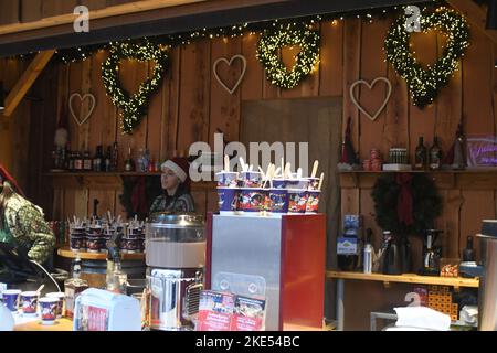 Copenhagen/Denmark/10 November 2022/ christmas market at hojbro plads in danish capital. (Photo. Francis Joseph Dean/Dean Pictures. Stock Photo