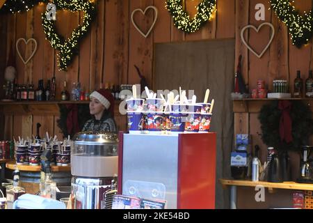 Copenhagen/Denmark/10 November 2022/ christmas market at hojbro plads in danish capital. (Photo. Francis Joseph Dean/Dean Pictures. Stock Photo