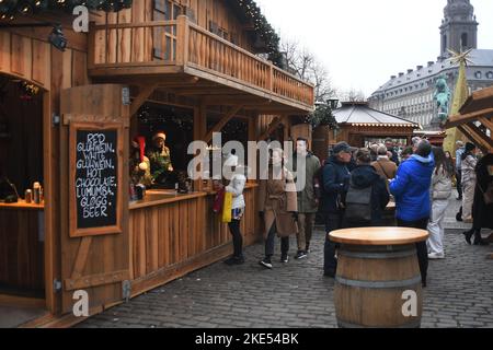 Copenhagen/Denmark/10 November 2022/ christmas market at hojbro plads in danish capital. (Photo. Francis Joseph Dean/Dean Pictures. Stock Photo