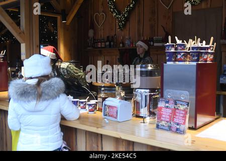 Copenhagen/Denmark/10 November 2022/ christmas market at hojbro plads in danish capital. (Photo. Francis Joseph Dean/Dean Pictures. Stock Photo