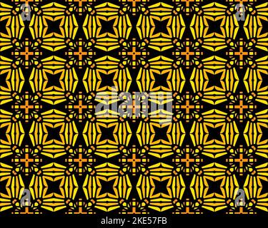 Oriental ethnic seamless repeatable pattern traditional geometric lines stripes background Design with various ornamental elements Multicolor tile art Stock Photo