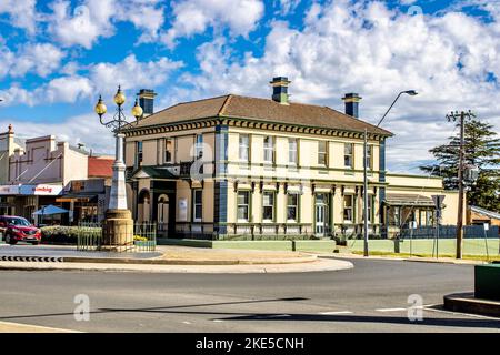 An old building In Main Street at Glen Innes, New South Wales, Australia. Stock Photo