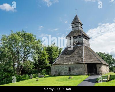 Detached belfry of St Mary's Church, Pembridge, Herefordshire, England Stock Photo