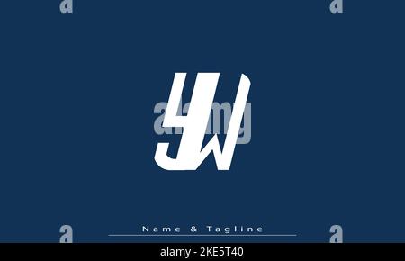 Alphabet letters Initials Monogram logo YW , WY Stock Vector
