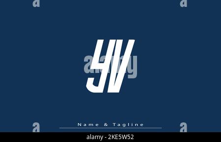 Alphabet letters Initials Monogram logo YV , VY Stock Vector