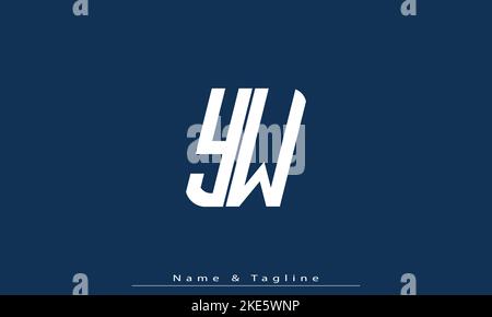 Alphabet letters Initials Monogram logo YW , WY Stock Vector