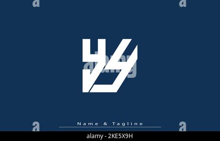 Alphabet letters Initials Monogram logo YY Stock Vector