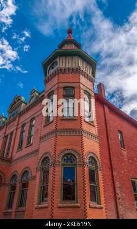 Historic Elks Lodge in Ouray Colorado Stock Photo