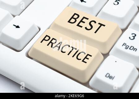 Handwriting text Best Practice. Internet Concept Selective Focus Proven Ideas for Success and Effective Stock Photo