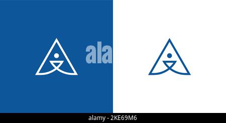 Unique and modern AI logo design Stock Vector