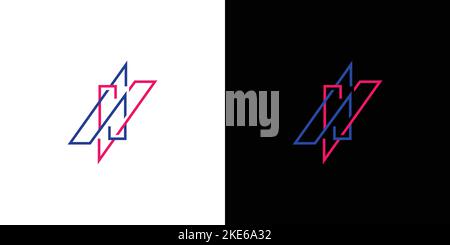 Modern and unique letter AV initials logo design 2 Stock Vector