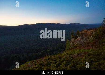 Porcupine Mountains, Michigan. Taken while backpacking in late fall. Stock Photo