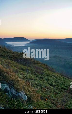 Porcupine Mountains, Michigan. Taken while backpacking in late fall. Stock Photo