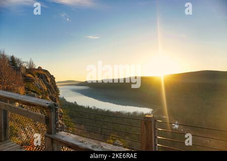 Porcupine Mountains, Michigan. Taken while backpacking in late fall. Stock Photo