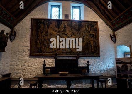 Historical paint inside of the Castle Rock of Cashel in Ireland, Stock Photo