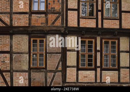 Half timbered house in Harz Germany Stock Photo